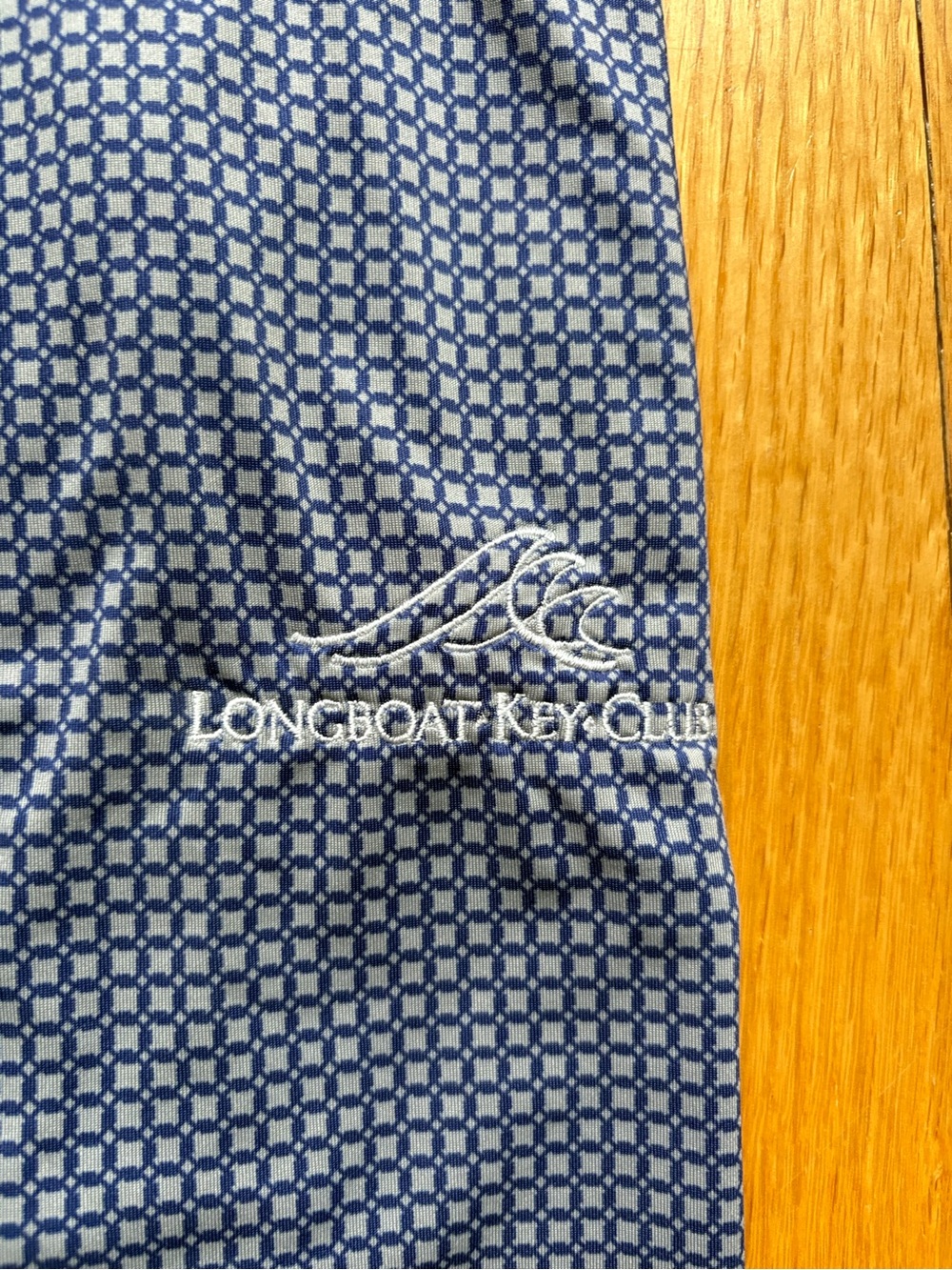 Peter Millar Summer Comfort Men’s Short Sleeve Polo Shirt XL Blue Gray Unique - Picture 3 of 3